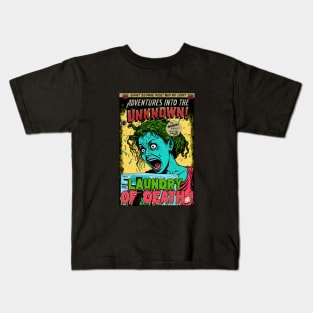 Laundry of Death! Vintage comic cover Kids T-Shirt